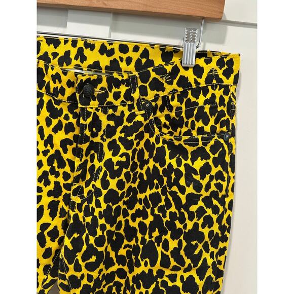 R13 Yellow Leopard Joey Jean Size 27 - Picture 4 of 5